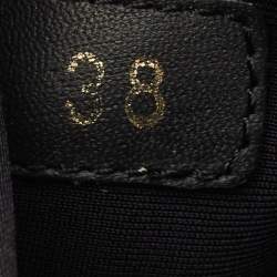 Pre Owned Dior Navy Blue Neoprene and PVC D-Connect Low Top Sneakers Size 38