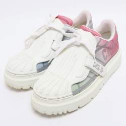 Pre Owned Dior Multicolor Technical Fabric and Rubber Dior ID Low Top Sneakers Size 38.5