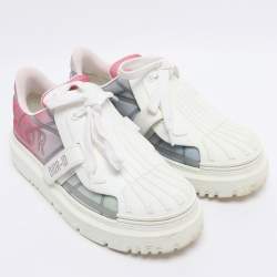 Pre Owned Dior Multicolor Technical Fabric and Rubber Dior ID Low Top Sneakers Size 38.5