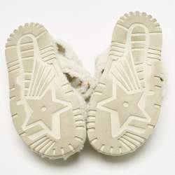 Pre Owned Dior White Shearling Dioraddict Slingback Sandals Size 40