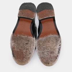 Pre Owned Dior Black Leather 30 Montaigne Knee Length Boots Size 36