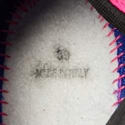 Pre Owned Dior Pink Mesh Crystal Embellished Fusion Sneakers Size 39