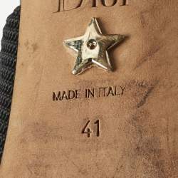 Pre Owned Dior Black Technical Fabric J'adior Slingback Pumps Size 41