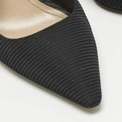 Pre Owned Dior Black Technical Fabric J'adior Slingback Pumps Size 41