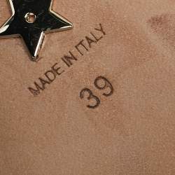 مملوكة مسبقًا حذاء كعب عالي ديور قماش فني جادور أسود بمقدمة مدببة حزام على الكاحل مقاس 39