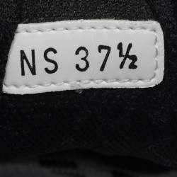 Pre Owned Dior White/Black Mesh Dior Chrono Sneakers Size 37.5