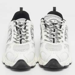 Pre Owned Dior White/Black Mesh Dior Chrono Sneakers Size 37.5