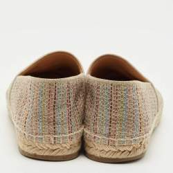 مملوكة مسبقًا حذاء إسبادريل فلات ديوريفييرا قماش متعدد الألوان ديور مقاس 39