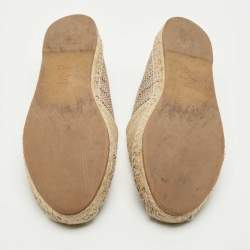 مملوكة مسبقًا حذاء إسبادريل فلات ديوريفييرا قماش متعدد الألوان ديور مقاس 39