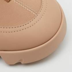 Pre Owned Dior Nude Neoprene and PVC D-Connect Low Top Sneakers Size 39