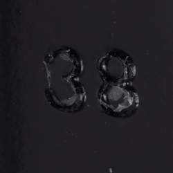 Pre Owned Dior Black/Light Pink Mesh and Satin Garden Flower Detail Peep Toe Pumps Size 38