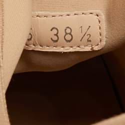 Pre Owned Dior Beige Neoprene and Rubber D-Connect Sneakers Size 38.5