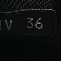 Pre Owned Dior Black Neoprene and PVC D-Connect Low Top Sneakers Size 36