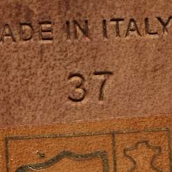 Pre Owned Dior Beige Patent Leather Bow Peep Toe Slide Sandals Size 37