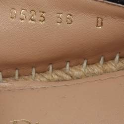 Pre Owned Dior Multicolor Floral Print Canvas Jardin d'Hiver Granville Espadrille Flats Size 38