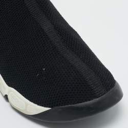 مملوكة مسبقًا Dior Black Knit Fabric Fusion 2.0 Sock High Top Sneakers Size 39