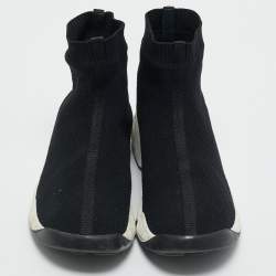 مملوكة مسبقًا Dior Black Knit Fabric Fusion 2.0 Sock High Top Sneakers Size 39
