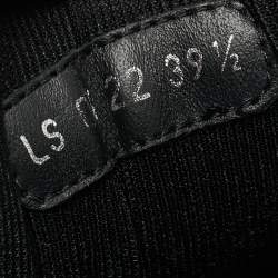 Pre Owned Dior Black Leather and Oblique Canvas B27 Sneakers Size 39.5