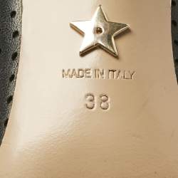 Pre Owned Dior Black Leather J'Adior Ankle Length Boots Size 38               