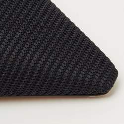 Pre Owned Dior Black Technical Fabric J'adior Slingback Pumps Size 39.5