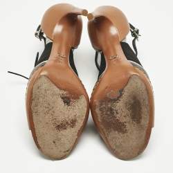 Pre Owned Dior Tricolor Lizard Embossed Leather and leather Cut Out  Booties Size 40