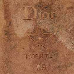 Pre Owned Dior Multicolor Canvas Dway Slide Sandals Size 39