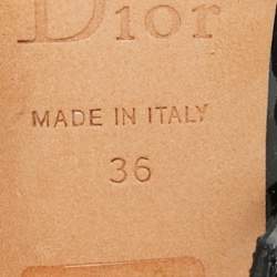 Pre Owned Dior Black Patent Leather Peep Toe Pumps Size 36