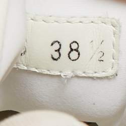 Pre Owned Dior Multicolor Printed Fabric and Rubber D-Connect Sneakers Size 38.5