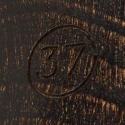 Pre Owned Dior Dark Brown Leather Logo Platform Wooden Clogs Size 37