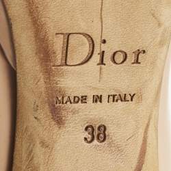 Pre Owned Dior Beige Patent Leather Miss Dior Pumps Size 38