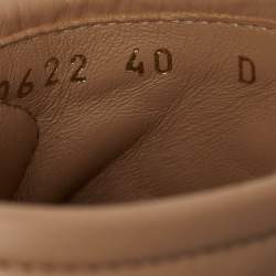 Pre Owned Dior Beige Leather Cannage Evolution Slide Sandals Size 40