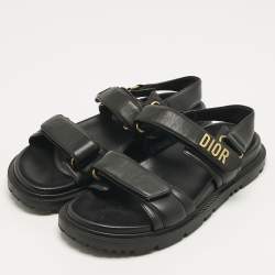 Pre Owned صندل ديور حزام كاحل جلد بيج مقاس 39