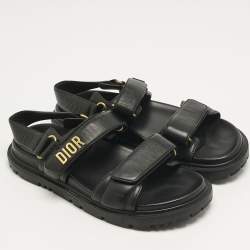 Pre Owned صندل ديور حزام كاحل جلد بيج مقاس 39