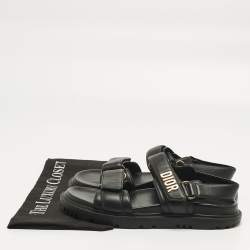 Pre Owned صندل ديور حزام كاحل جلد بيج مقاس 39