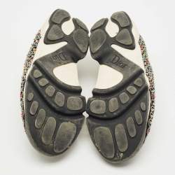 مملوكة مسبقًا Dior Black Mesh Fusion Slip On Sneakers Size 38