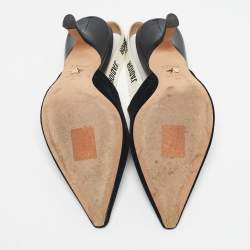 Pre Owned Dior Black Velvet Fabric and Canvas J'Adior Pumps Size 36