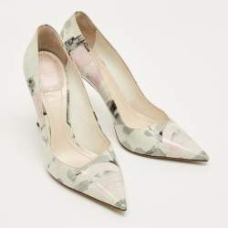 Pre Owned Dior Multicolor Patent Leather Dioressence Pointed Toe Pumps Size 37.5