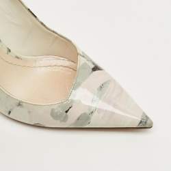 Pre Owned Dior Multicolor Patent Leather Dioressence Pointed Toe Pumps Size 37.5