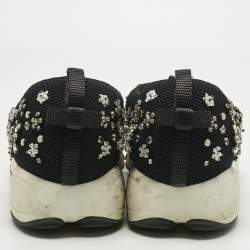 Pre Owned Dior Black Mesh Fusion Low Top Sneakers Size 39