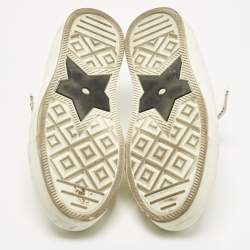 Pre Owned Dior White Canvas Walk'n'Dior Low Top Sneakers Size 35.5