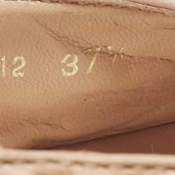 Pre Owned Dior Pink Leather Idyll Slide Sandals Size 37.5