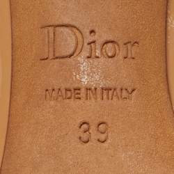 Pre Owned Dior Tricolor Patent Leather Buckle Pointed Toe Pumps Size 39