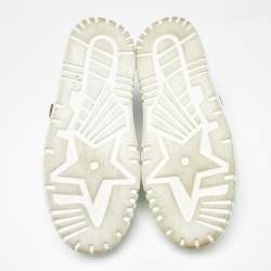 Pre Owned Dior White Leather and Rubber Dior ID Low Top Sneakers Size 40