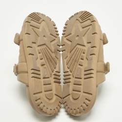Pre Owned Dior Brown Leather DiorAct Flat Sandals Size 40