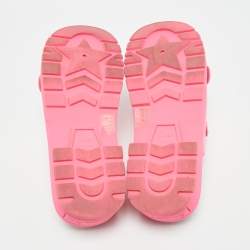 Pre Owned Dior Pink Leather Diorquake Platform Sandals Size 39