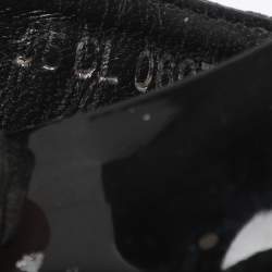 Pre Owned Dior Black Canvas And Leather Buckle Open Toe Sandals Size 35