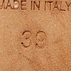 Pre Owned Dior Black Suede And Mesh J'Adior Pointed Toe Slingback Pumps Size 39