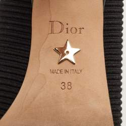 Pre Owned Dior Black Knit Fabric J'Adior Pumps Size 38