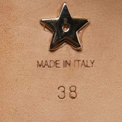 Pre Owned Dior Black Patent Leather D'cest Ankle Strap Sandals Size 38