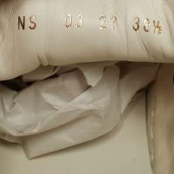 Pre Owned Dior Navy Blue/White Embroidered Canvas Walk'n'Dior Low Top Sneakers Size 38.5